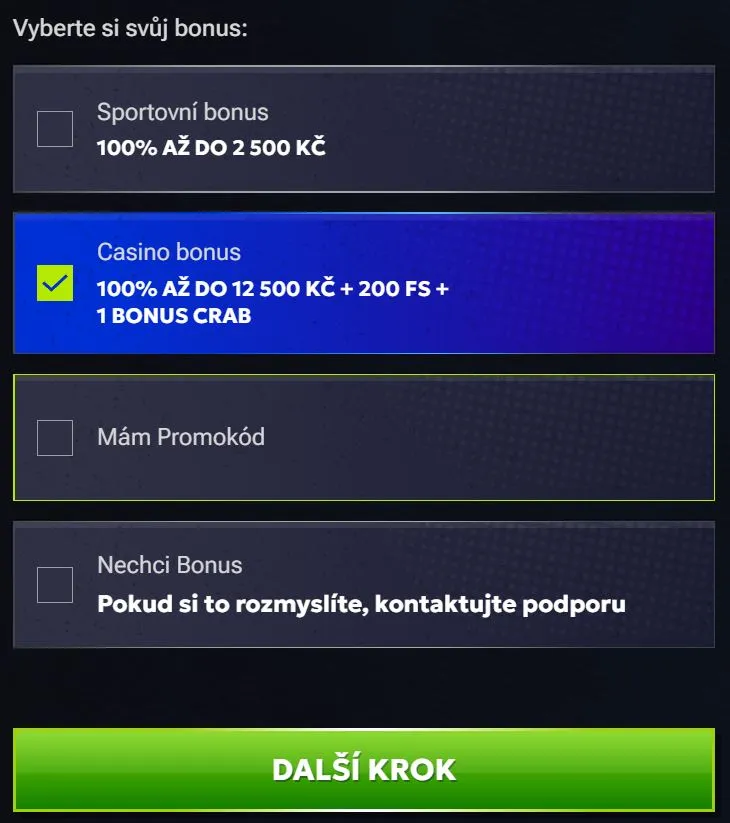 RTbet Registrace kasina