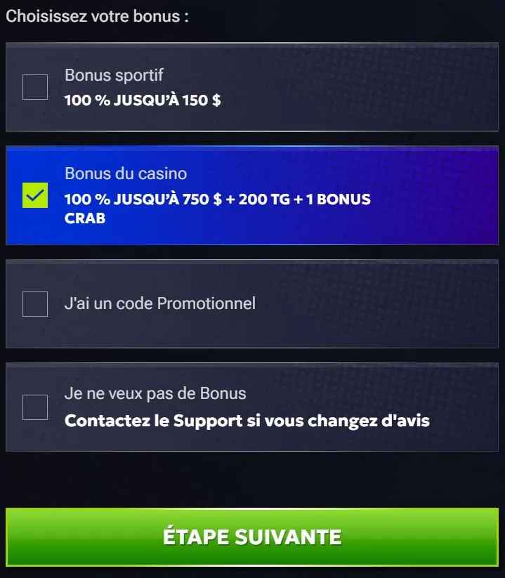 RTbet Enregistrement des casinos