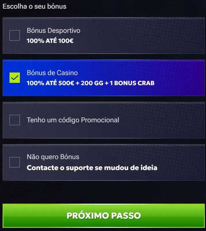 RTbet Registro no cassino