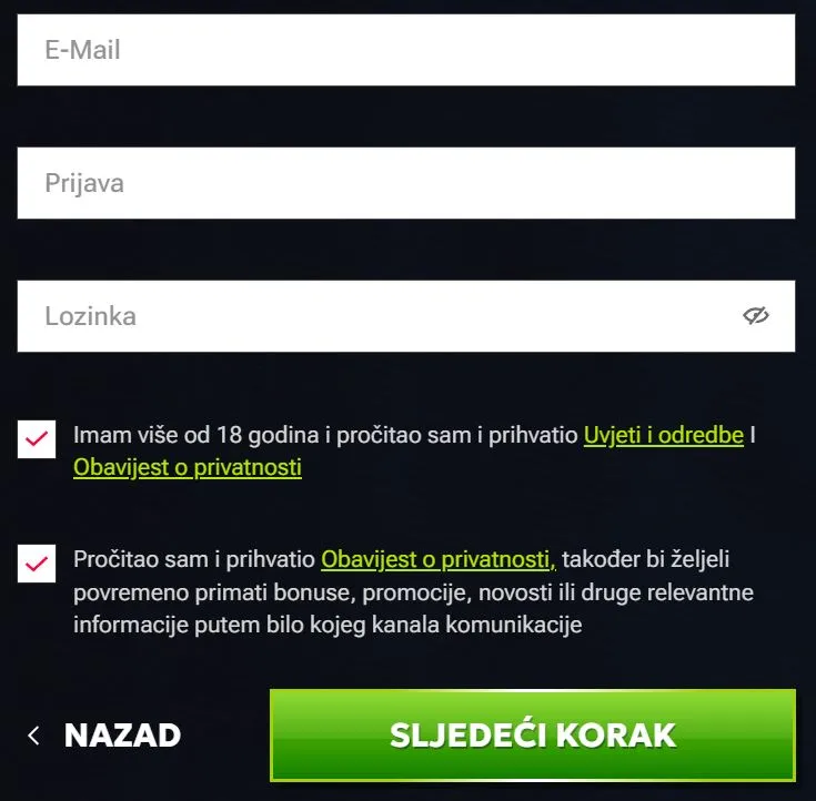 Kako se registrirati u RTbet kasinu?