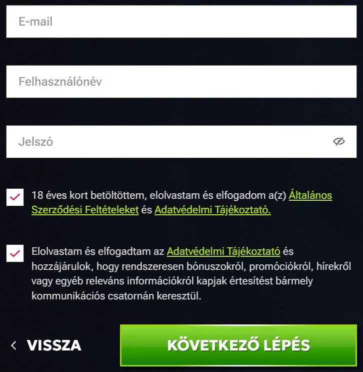 Hogyan regisztrálhatok a RTbet kaszinóban?