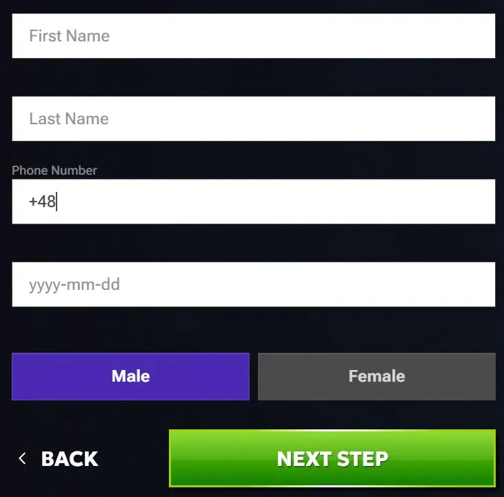 Registracija RTbet kasinu