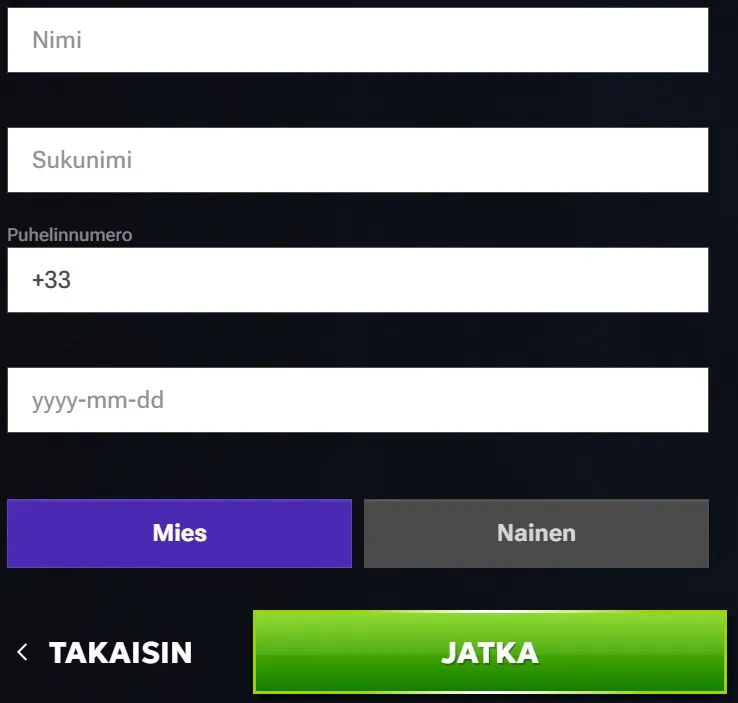 RTbet Kasinon rekisteröinti