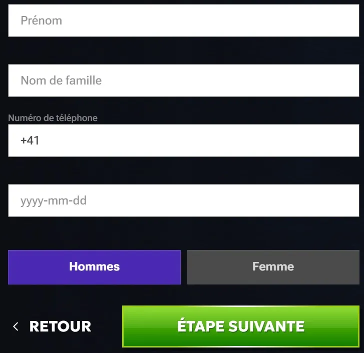 RTbet Enregistrement des casinos