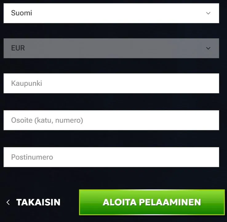 RTbet Kasinon rekisteröinti