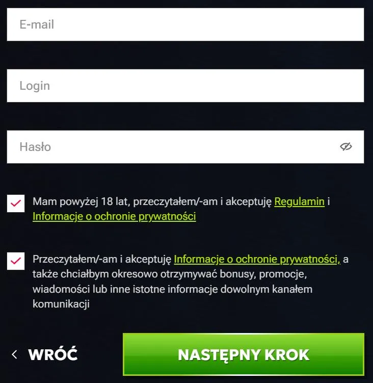 Jak zarejestrować się na RTbet Casino?