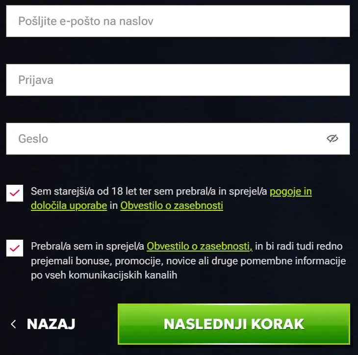 Kako se registrirati na RTbet Casino?